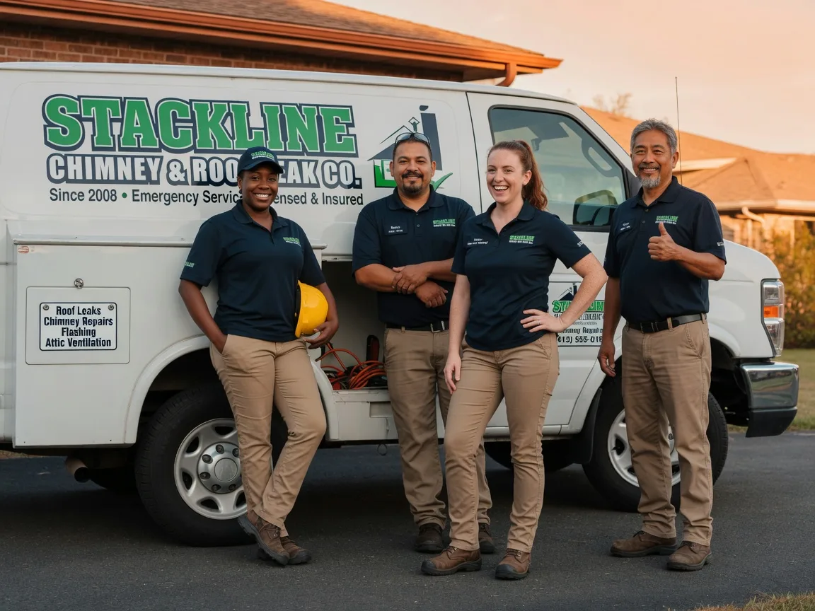 Chimney flashing repair company in Edna, KS